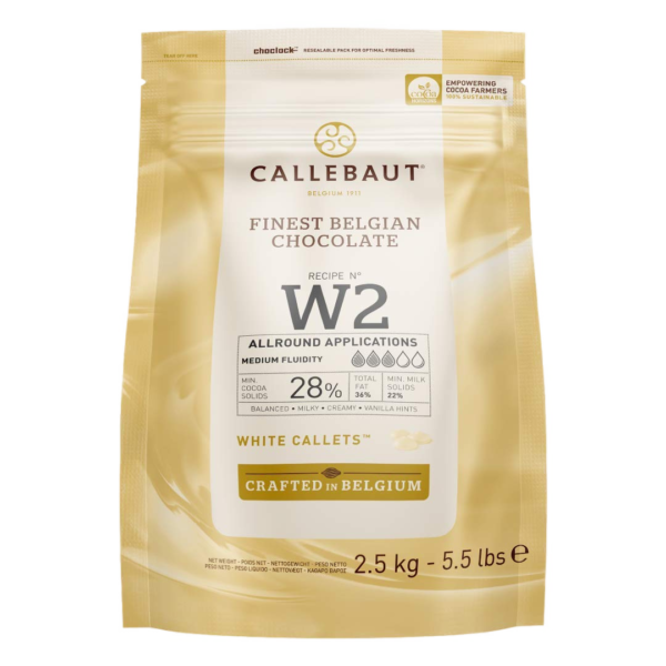 Callebaut Weiße Schokolade No°W2 2,5Kg